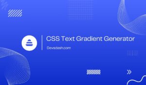 CSS Text Gradient Generator