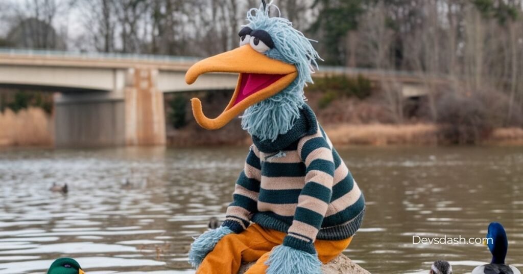 Muppet with a Long Hooked Beak