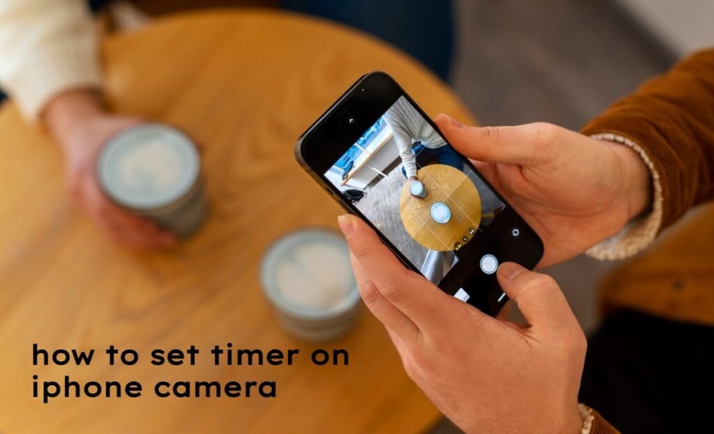 how to set timer on iphone camera